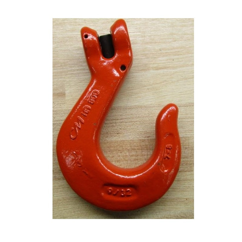 Sling Hook 3/8" Clevlok Herc-Alloy 7,100 Lbs Work Load Limit Orange Powder Finish