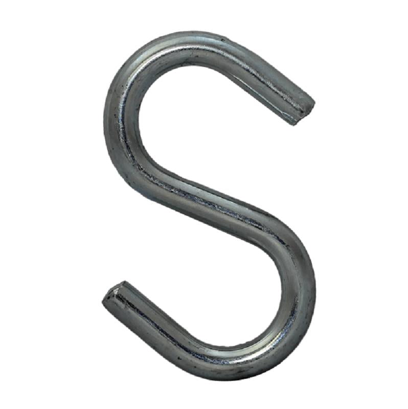 S-Hook 1/4" .250" Wire Diameter 21/32 Eye Zinc Plated