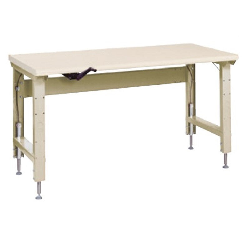Bench 72"X34" Laminated Wood Top Adjustable Height 29" To 43"