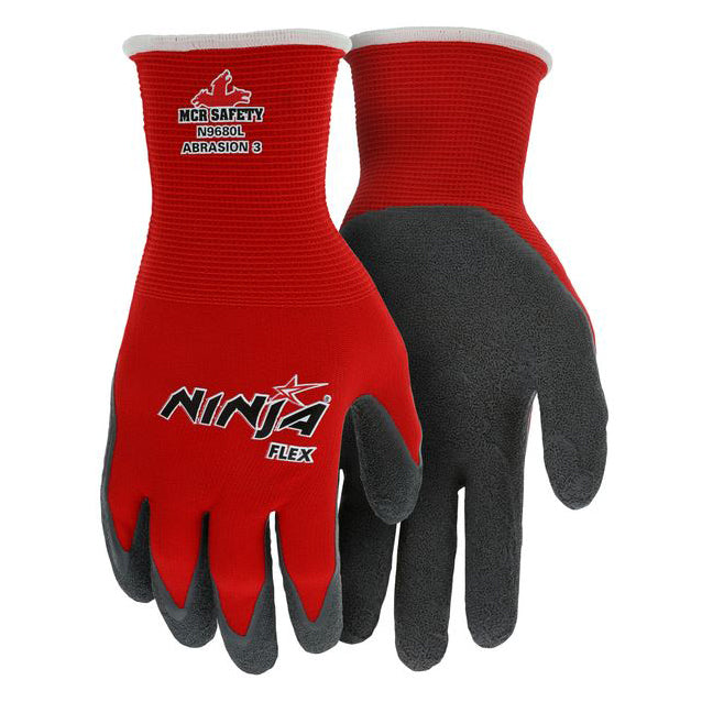 Ninja Flex 15 Gauge Red Nylon Shell Large Glove