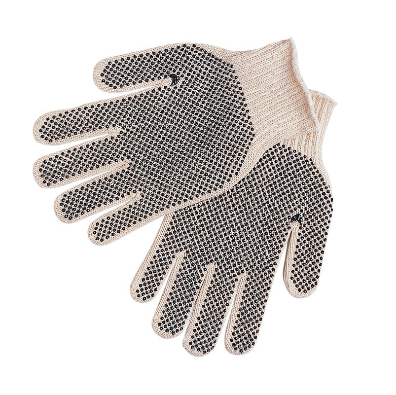 GLOVE 9660XSM KNIT W/PVC DOTS X-SML COTTON/POLYESTER NATURAL