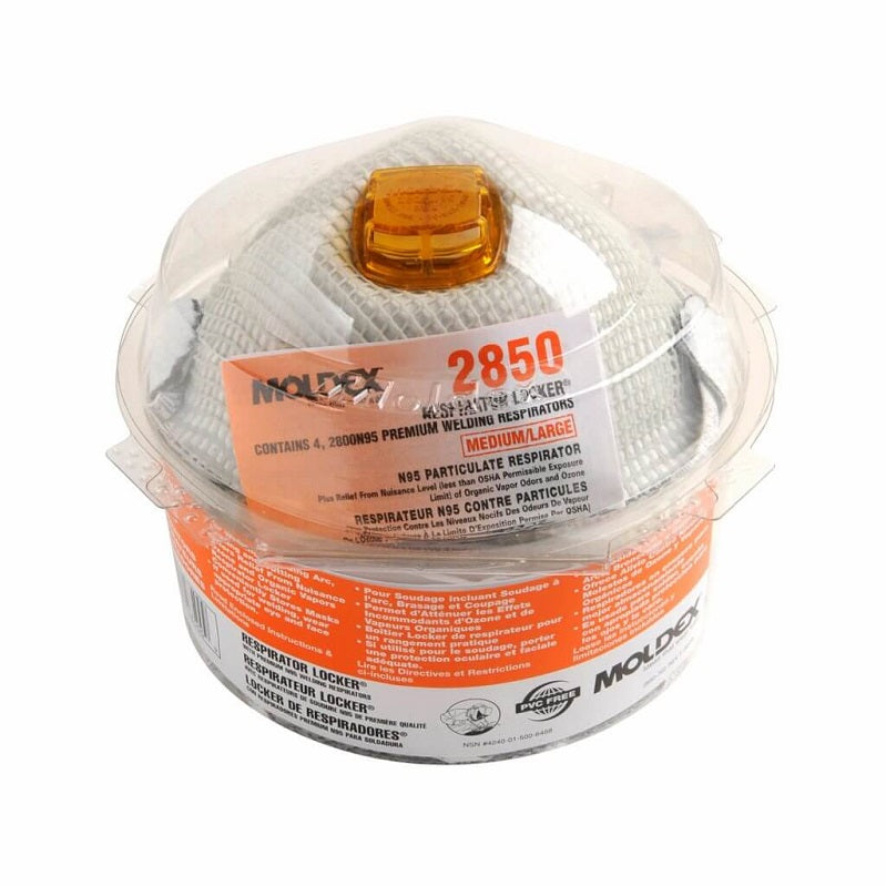 RESPIRATOR LOCKER - 222200395 W/ 2850 RESPIRATOR, 4- 2800N95 MASK