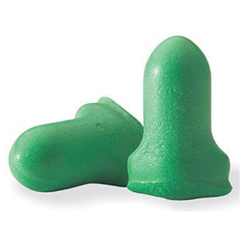 Earplugs NRR-30 dB Green Uncorded 200 Pair Per Box