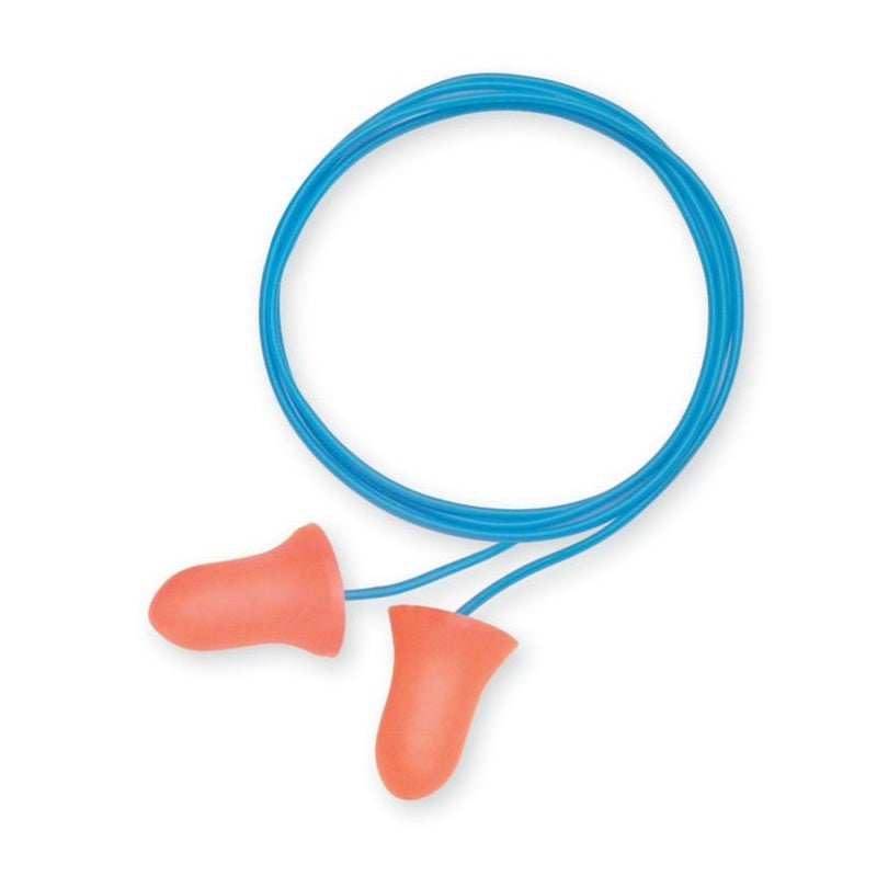 Earplugs NRR-33 dB Foam Orange Corded 100 Pair Per Box