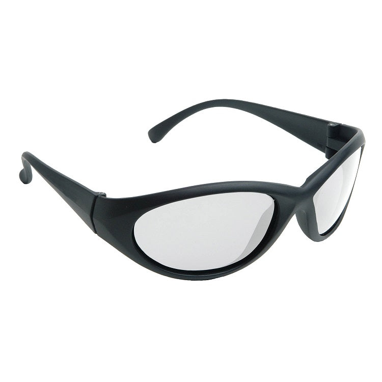 SAFETY GLASSES CB0110ID CLEAR LENS BLACK FRAME WRAPAROUND