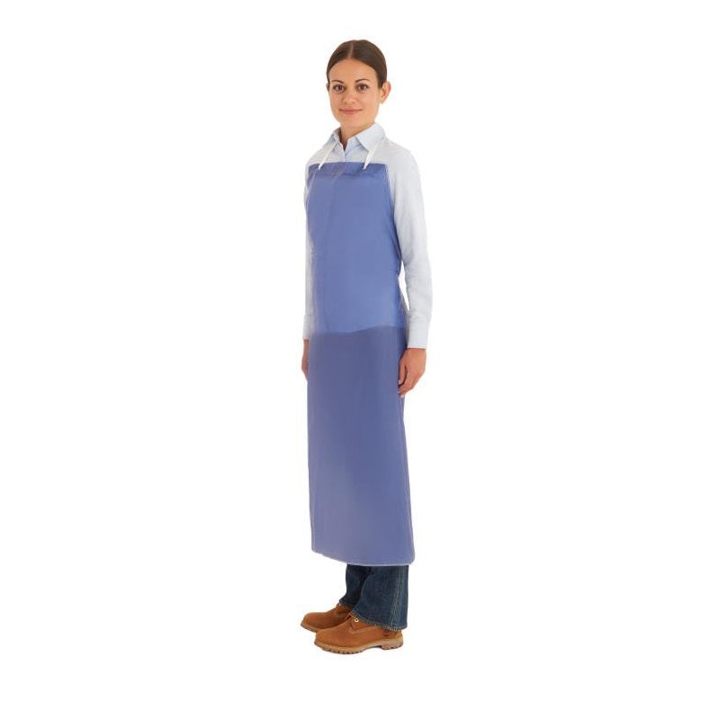 Chemical Resistant 33x54" Bib Apron in Blue