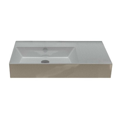 180SVP00 LEFT HAND SINK 1-HOLE DRILLING WHITE