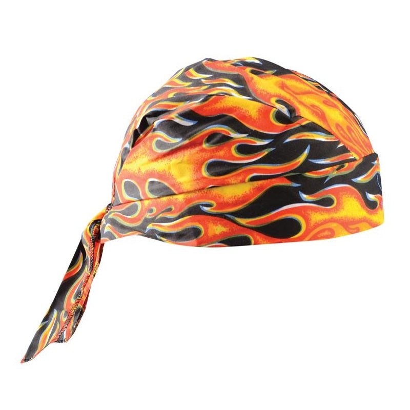 Tie Hat Doo Rag Big Flames