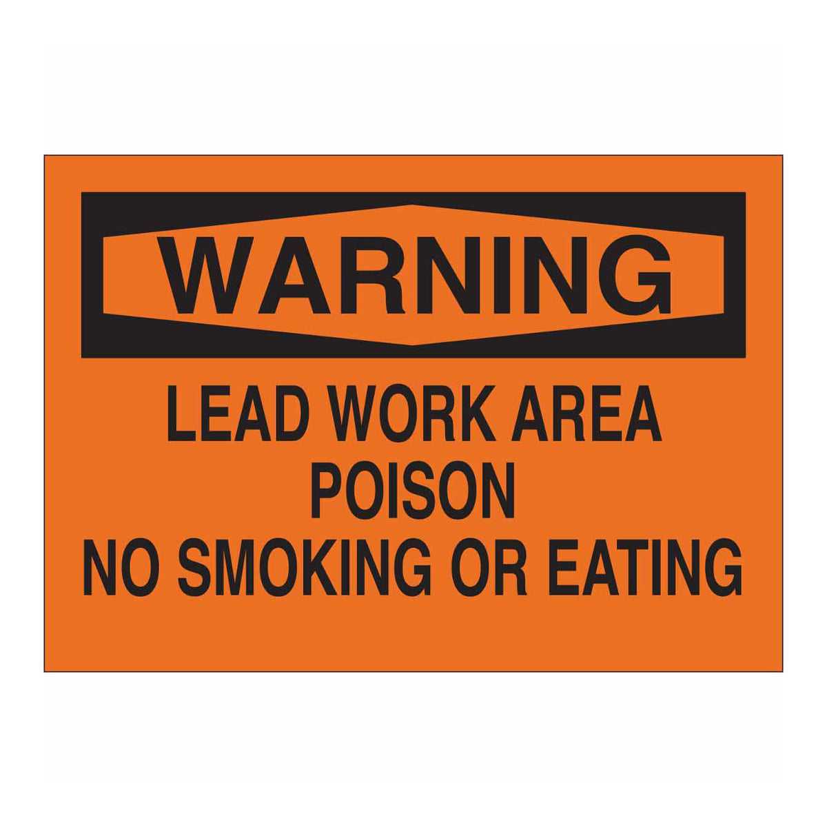 Warning Sign 10"x14"