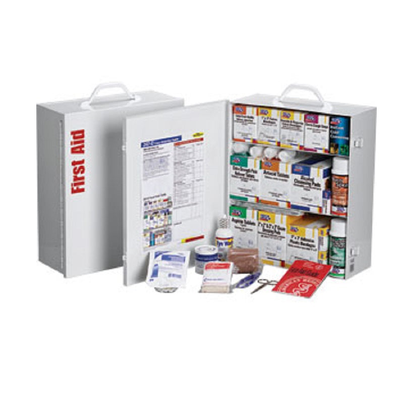 FIRST AID KIT 1096PC 247-O/FAO - W/3 SHELF METAL CABINET