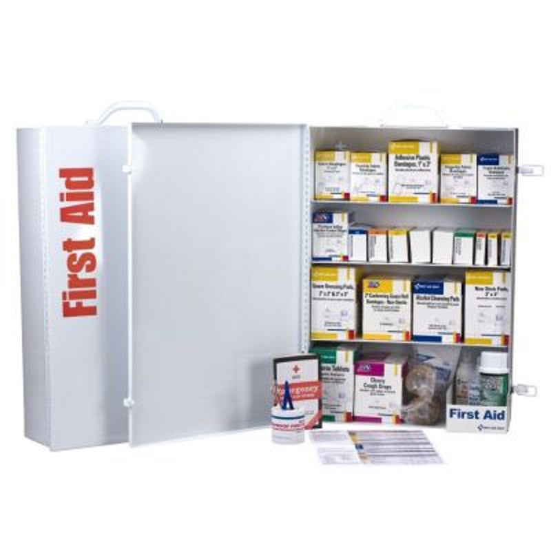 FIRST AID KIT 150 PERSON 1060PC 248-O/FAO - W/4 SHELF METAL CABINET