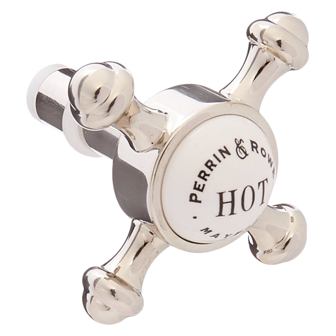 HANDLE 9.01797H-PN CROSS W/DOMED PORCELAIN INSERT