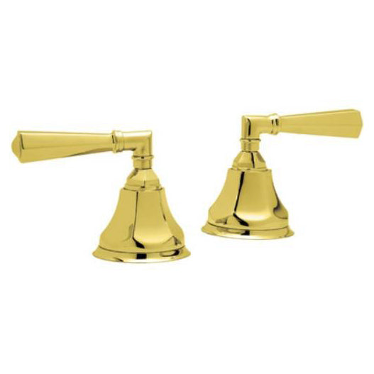 Palladian Deck Mounted Sidevalves Hot And Cold In Italian Brass