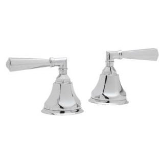 Palladian Deck Mounted Sidevalves Hot And Cold In Satin Nickel