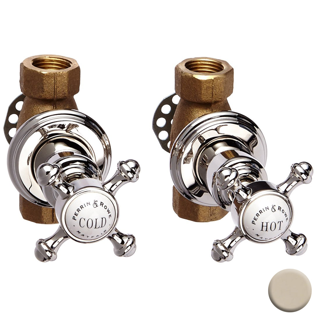 Perrin & Rowe Georgian Era Wall Mounted Valve In Polished Nickel