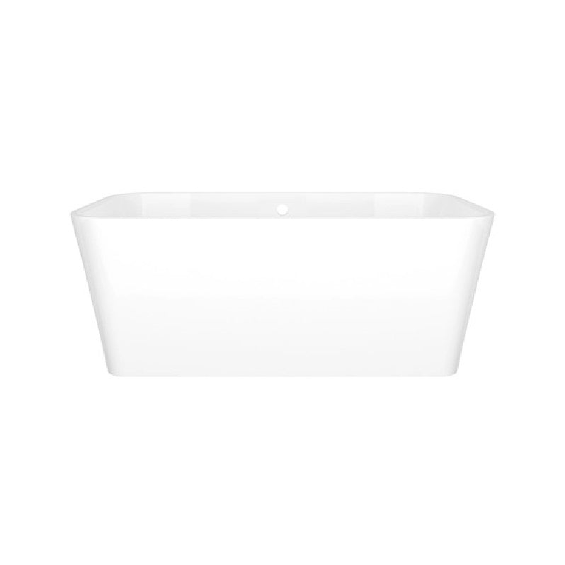 Edge 59x31-1/2" Freestanding Bathtub w/Overflow in White