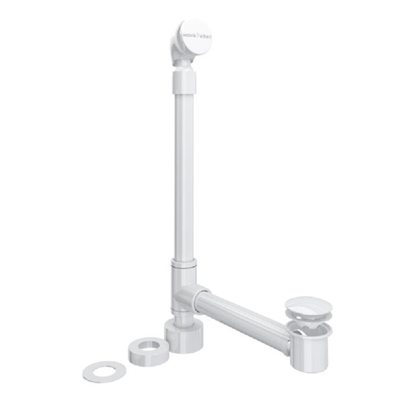 Victoria & Albert Freestanding Above Floor Tub Drain Kit in White
