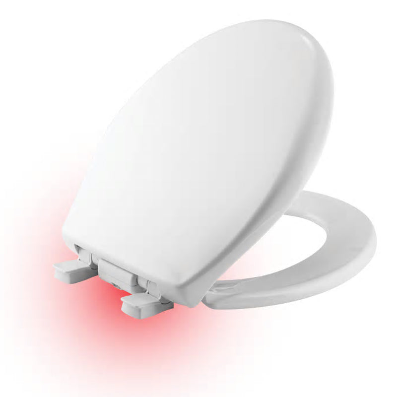 Affinity Toilet Seat Round w/iLumaLight Cotton White