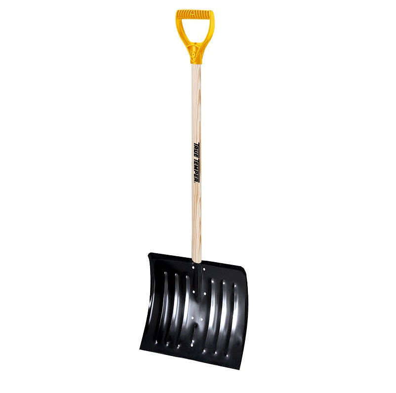 SHOVEL 36" WOOD D-HNDL SNOW 1640700 - 18X14.5" STL BLADE