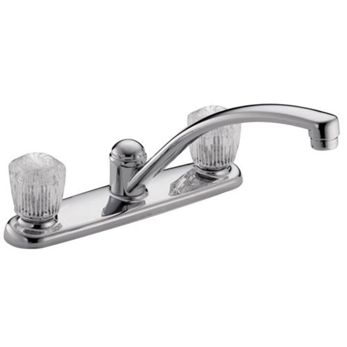 Classic Two Handle Kitchen Faucet in Chrome