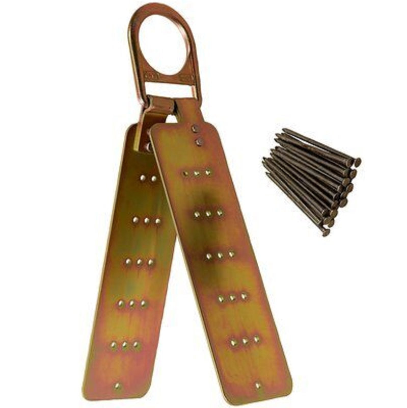 DBI Sala Reusable Hinged Roof Anchor with D-Ring & Fasteners for Flat or Sloped Wood Roofs