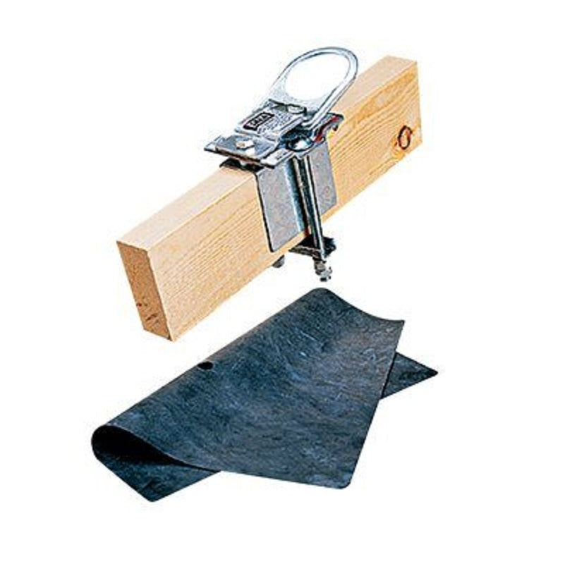 DBI Sala Permanent Roof Anchor with Detachable D-Ring Assembly & Flashing Fits 2"X6" to 2"X8" Roof Member