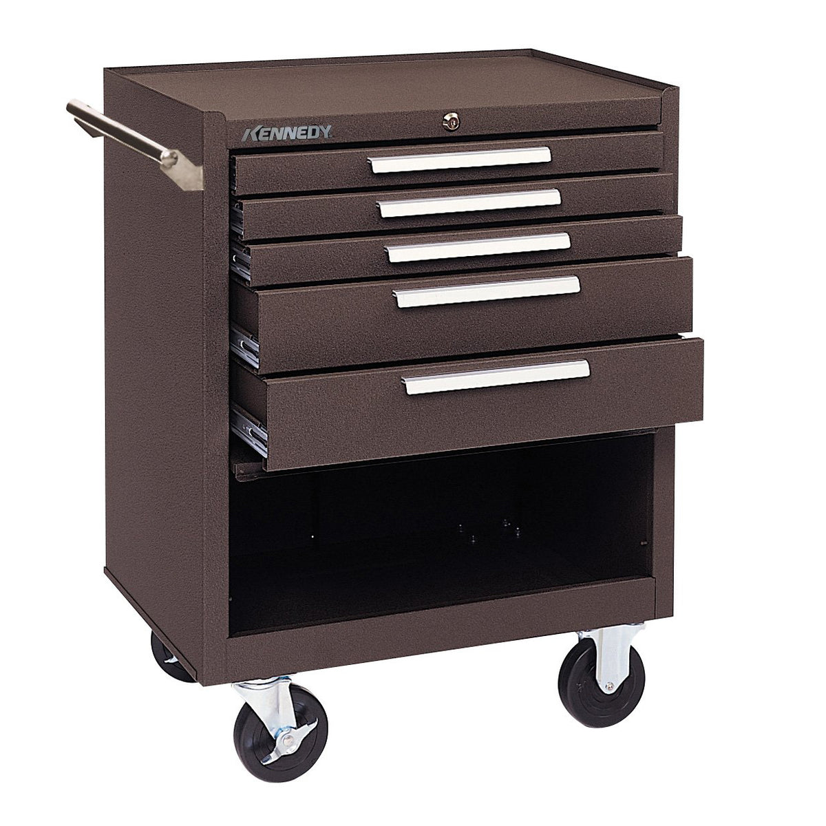 ROLLER CABINET 27in 275XB 5-DRAWER BROWN WRINKLE