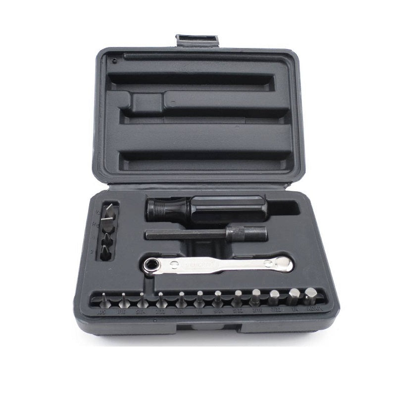 SCREWDRIVER SET 19PC - 8078 1/4" OFFSET RACHETING HNDL