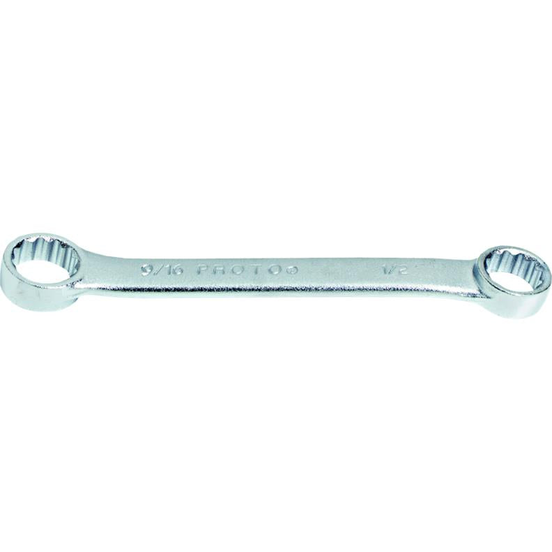 Short Double Box Wrench 3/8"X7/16" 12 Point Satin