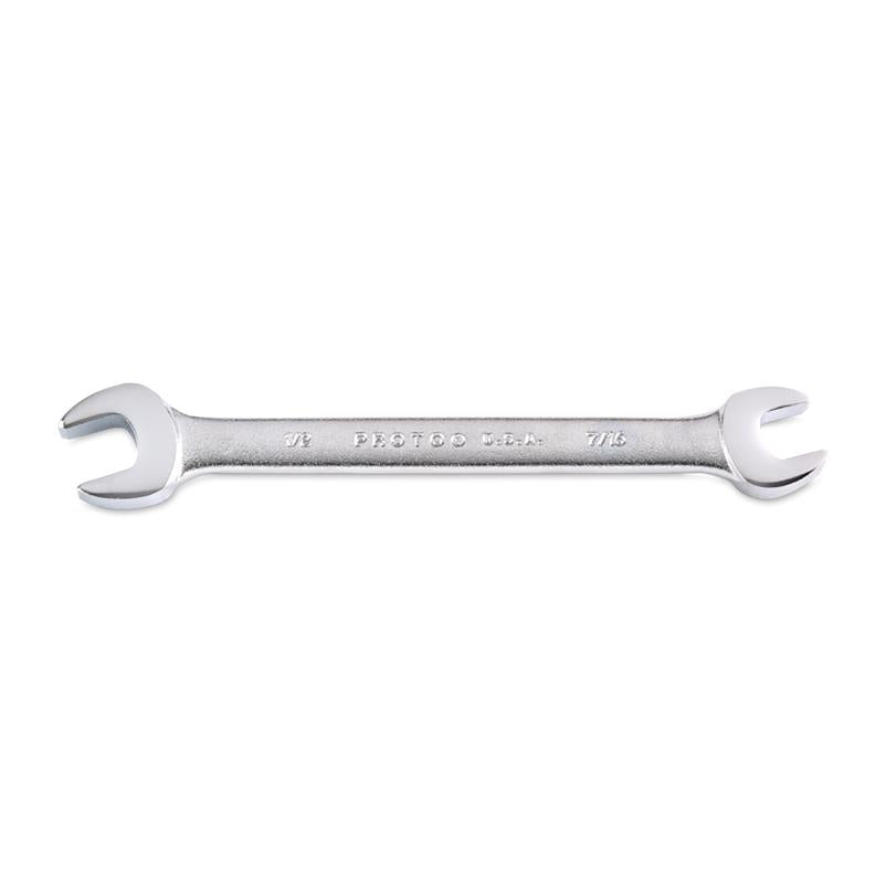 Open End Wrench 7/16"X1/2" Satin