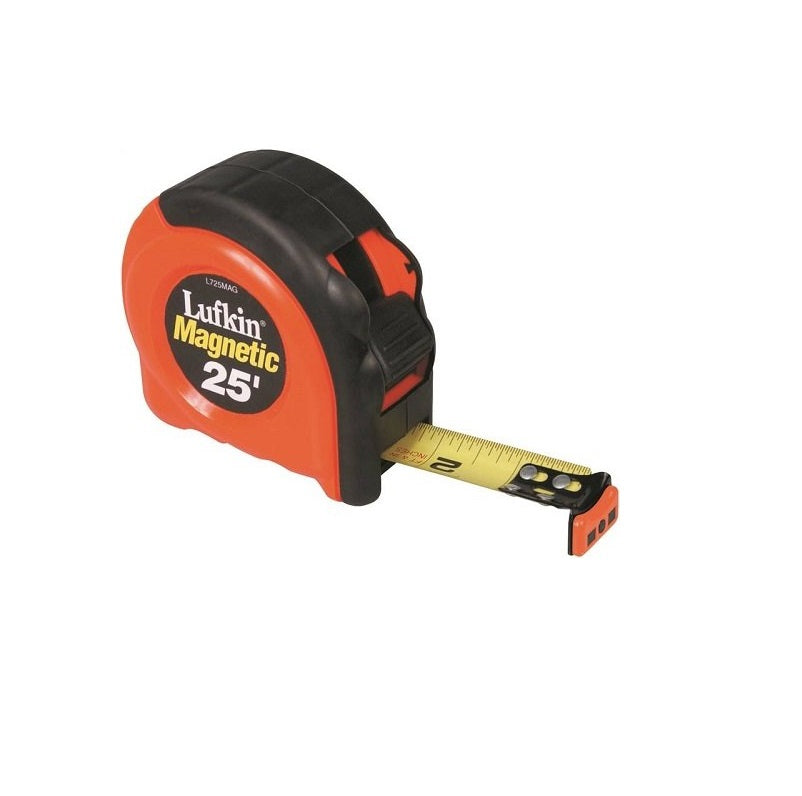 Tape 1"X25' Orange Power Hi-Viz Magnetic End Hook