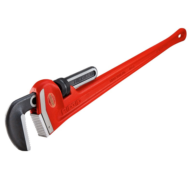 Heavy-Duty Straight Pipe Wrench 48" 6" Pipe Capacity Model 48