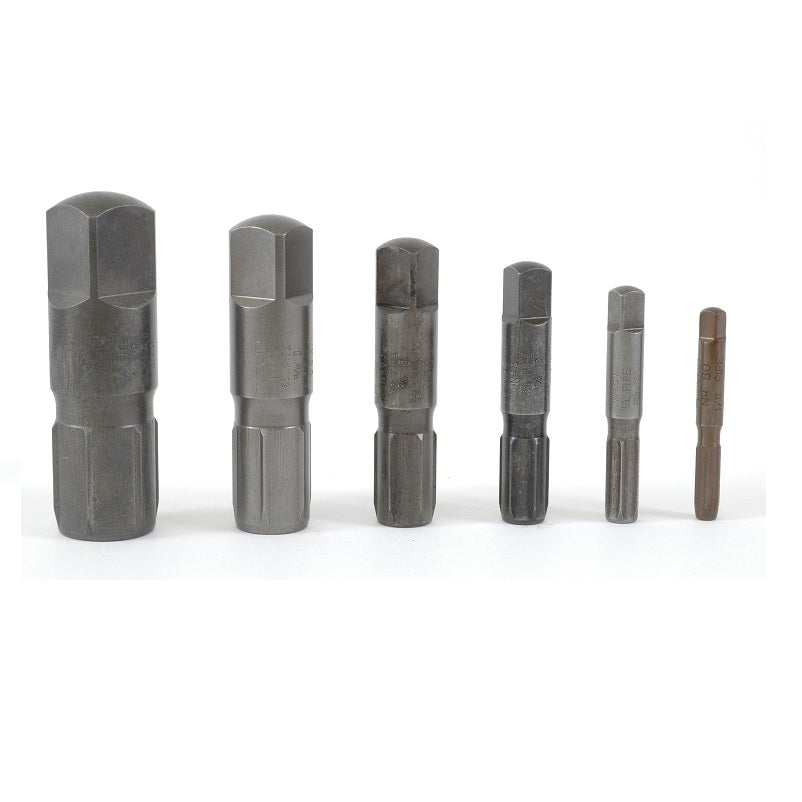 Pipe Extractor Set 6-Pc 1/8" to 1" Capacity/Pipe Size for Schedule 40 Pipe Model 883