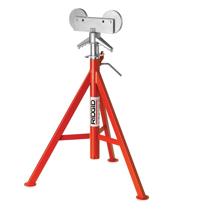 Roller Head High Pipe Stand 32" to 55" High 12" Pipe Capacity Model RJ-99