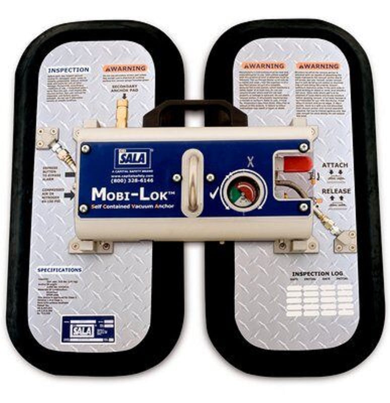 DBI Sala Mobi-Lok Seconday Pad Vacuum Anchor General Industry Self Contained with Carrying Case
