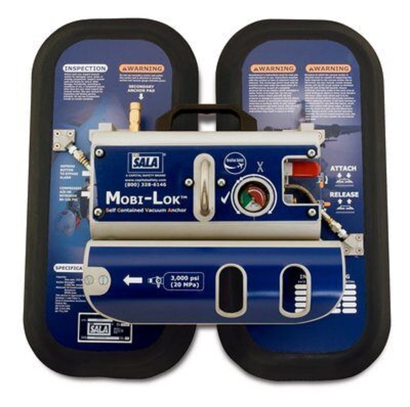 DBI Sala Mobi-Lok Vacuum Anchor with Air Bottle and Attachment Aviation Industry Self Contained with Carrying Case