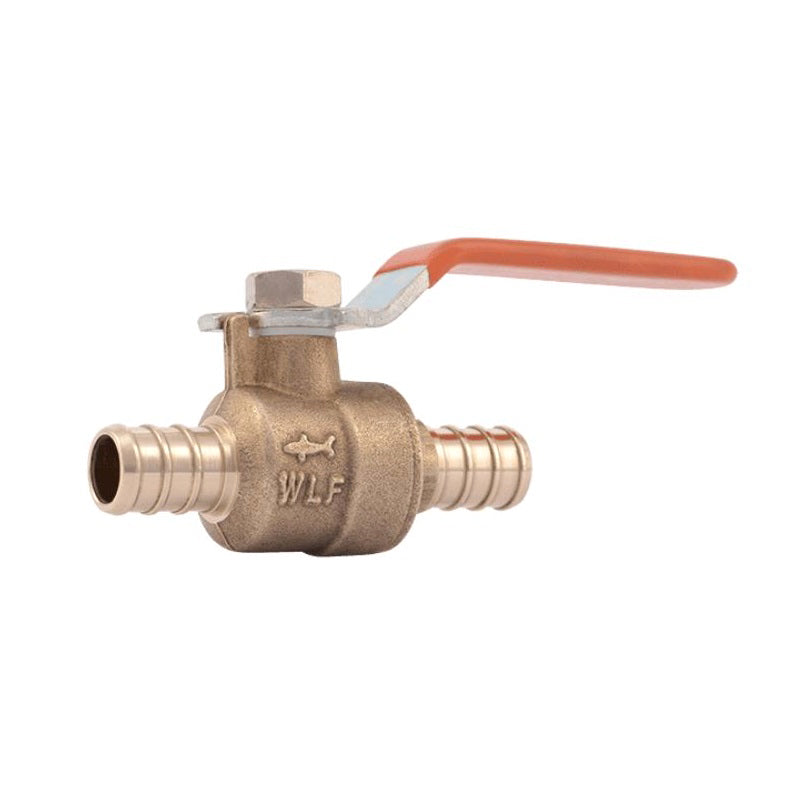 BALL VALVE 1/2 PEX 22461LF W/PEX/BARB END LEAD FREE