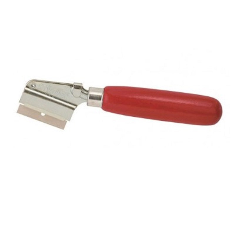 Razor Knife with 1 Single Edge Blade Wooden Handle