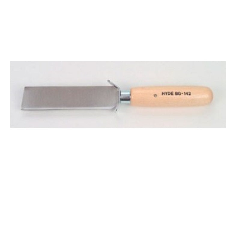 Knife 4"X1"X.083" Square Point 14 GA Hardwood Handle with Guard