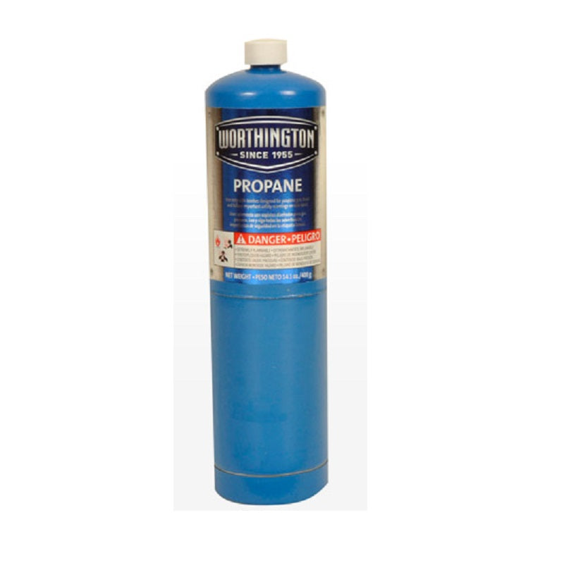 Propane Cylinder 14.1 oz Blue Non-Refillable