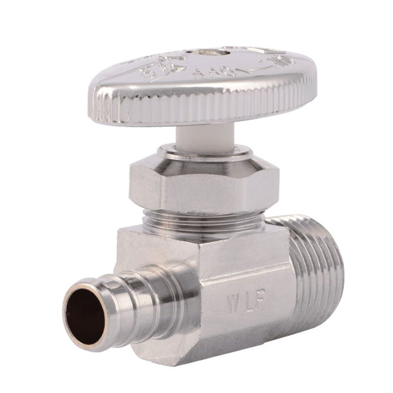 STOP STRAIGHT 1/2 BRASS PEX 23061LF BARBXMPT LEAD FREE