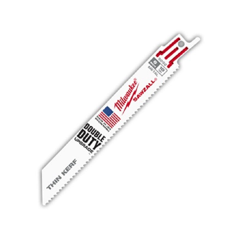 Reciprocating Saw Blade (Sawzall) 6" 10T 5 Per Pack