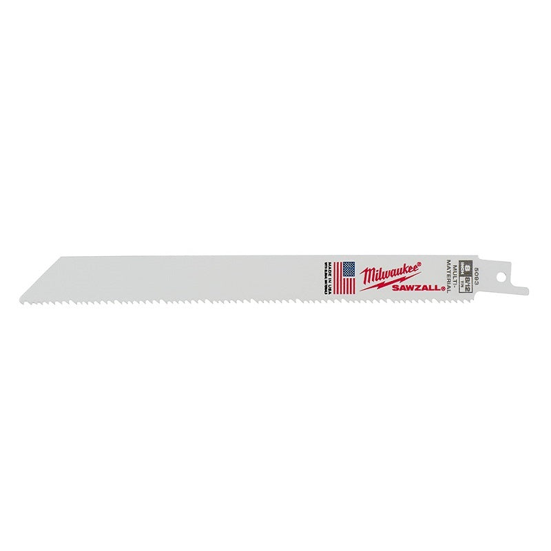 Reciprocating Saw Blade (Sawzall) 8" 8/12T 5 Per Pack