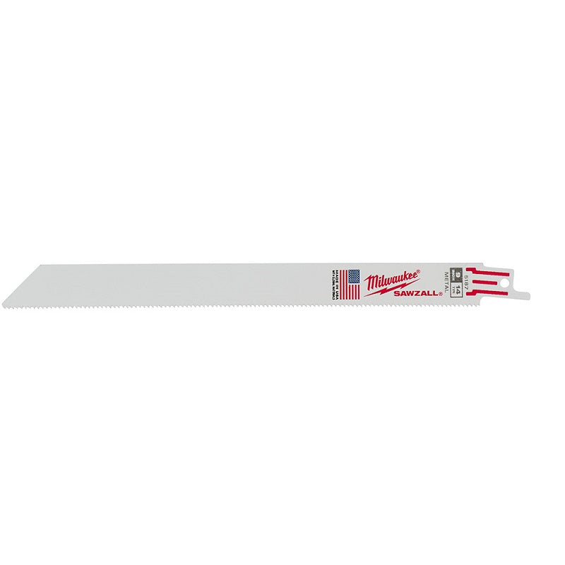 Reciprocating Saw Blade (Sawzall) 9" 14T 5 Per Pack