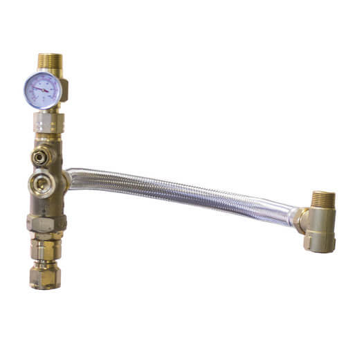 Tank Booster w/Braided Hose & Temp Gauge