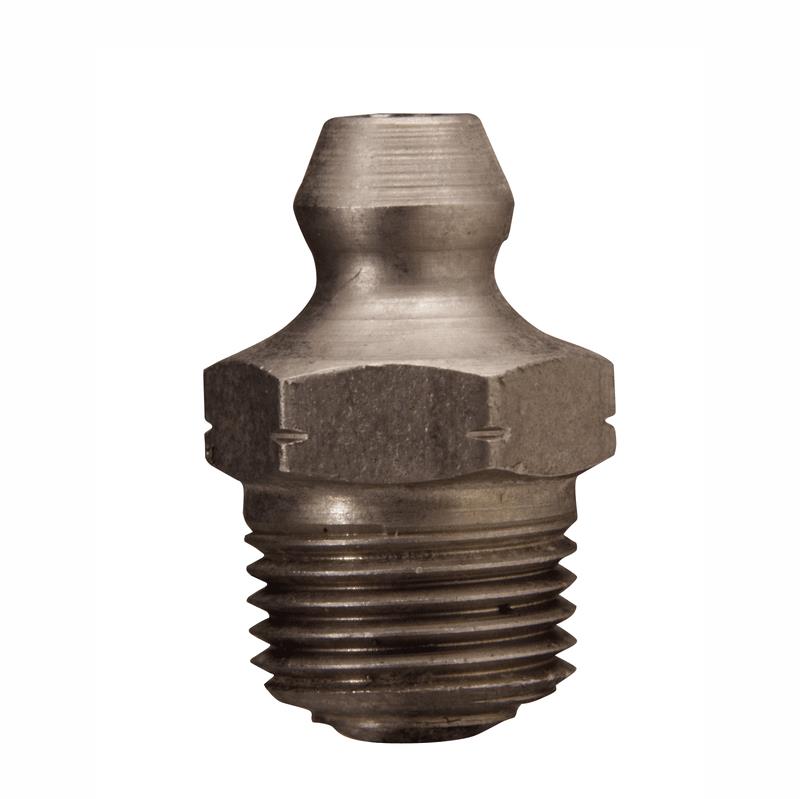 GREASE FITTING 1/8 PTF SS STRAIGHT 1961-S - 7/16 HEX - 3/4 OAL