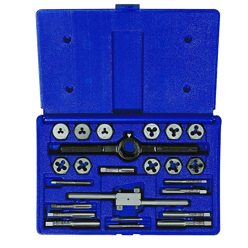 TAP & DIE SET 24PC 3MM-12MM * 26313 W/PLASTIC CASE