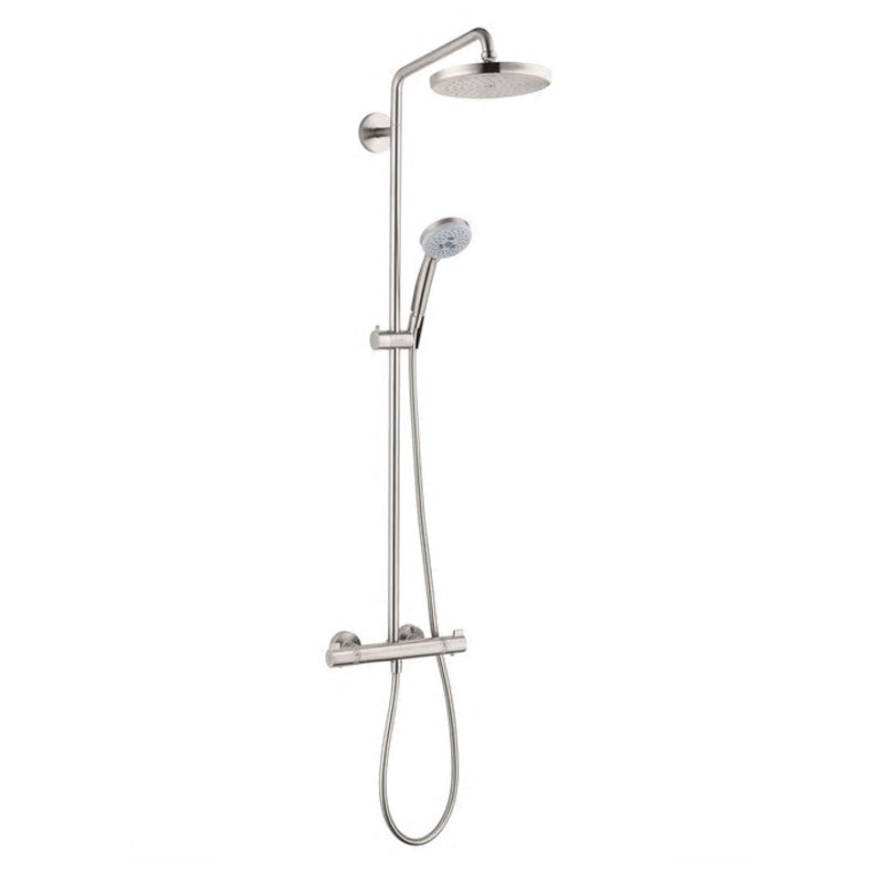 Croma Shower System W/Showerhead and Hand Shower In Brushed Nickel