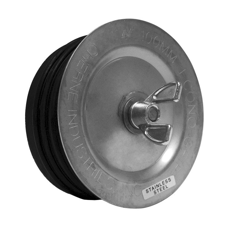PETRO PLUG 4" STAINLESS STEEL ECON-O-GRIP 273-348 - CHEMICAL RESISTANT