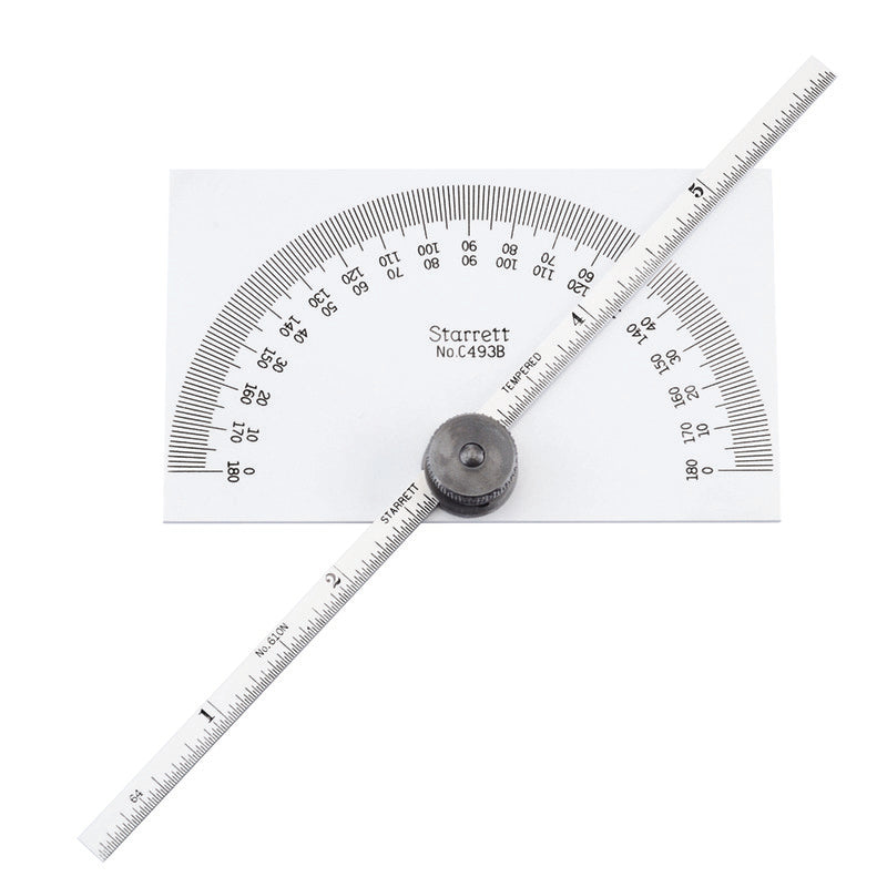 PROTRACTOR W/RECT. HEAD C493B 52534